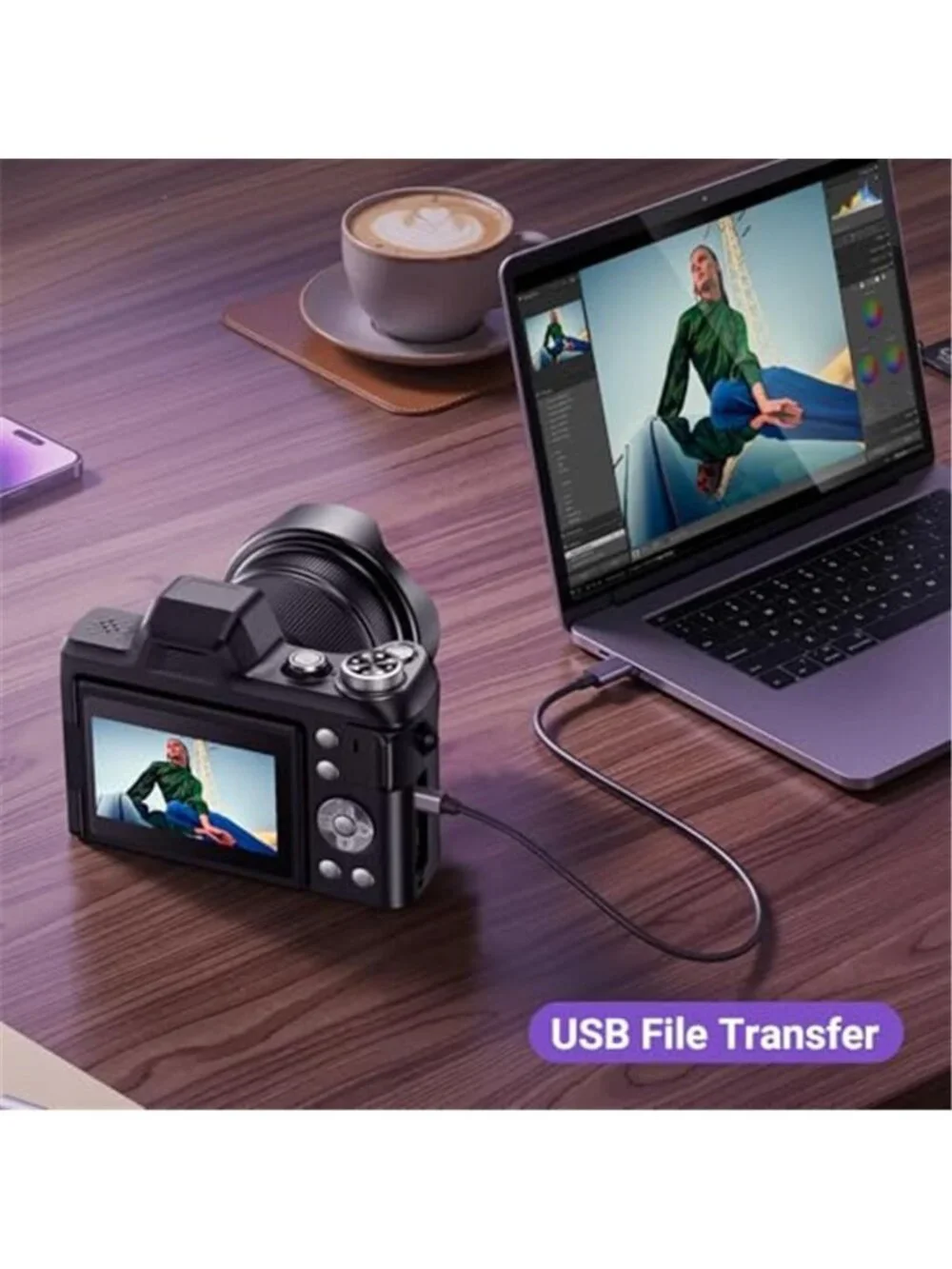 4K Digital Camera for Photography, 56MP Autofocus Vlogging Camera